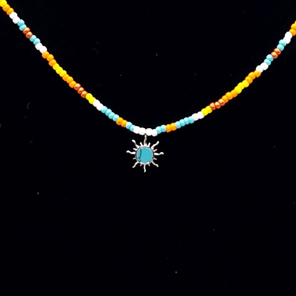 Pura Vida Dreaming Out Loud Beaded Choker 14-17in - Picture 2 of 3